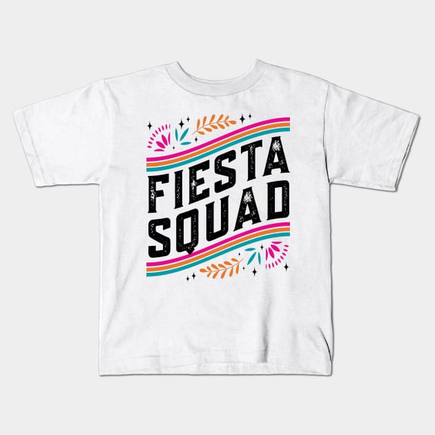 Cinco de Mayo Fiesta Squad Family Matching Group Adults Kids Kids T-Shirt by Satansplain, Dr. Schitz